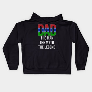 Gambian Dad The Man The Myth The Legend - Gift for Gambian Dad With Roots From Gambian Kids Hoodie